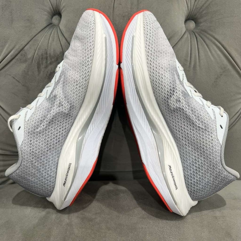 Mizuno Wave Rebellion Flash 2 Running Shoe Men 8.5 White Harbor Mist Athletic - Picture 6 of 14